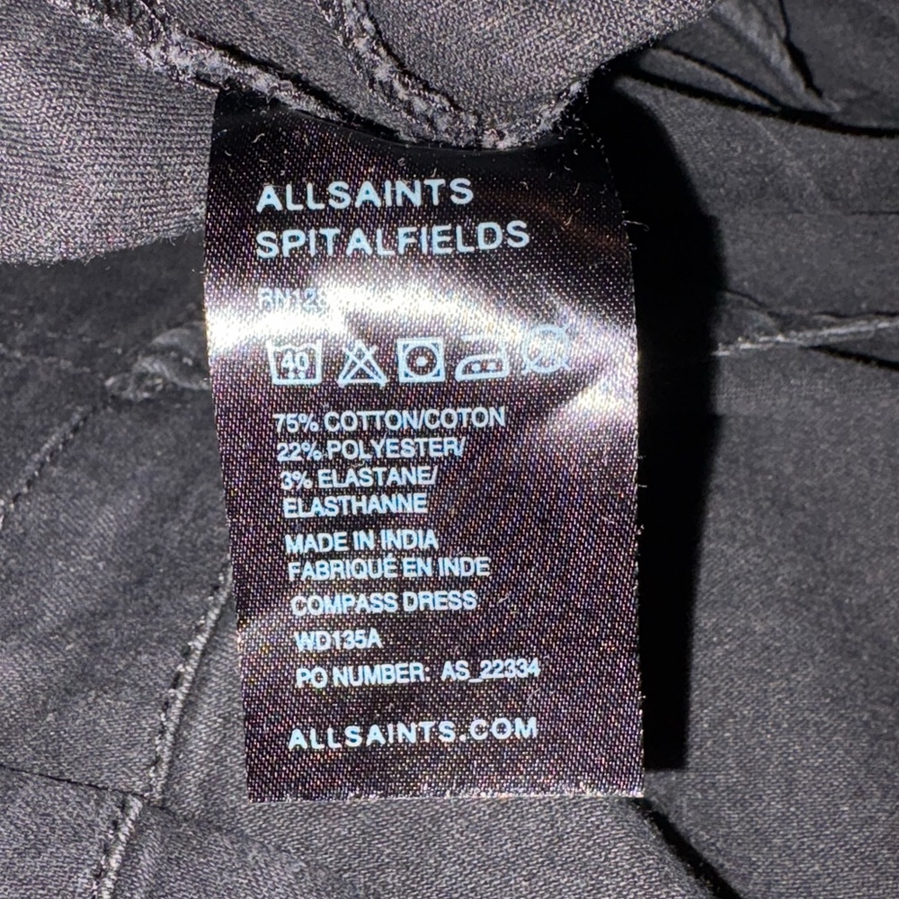 ALLSAINTS MINI STRAPLESS DRESS - Picture 6 of 6